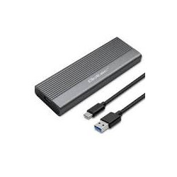 custodia per ssd qoltec m.2 sata ngff usb-c nero [aiqolk000052267]