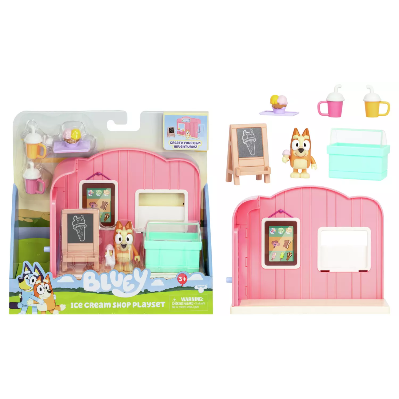 set da gioco tm toys gxp-913899 mini bluey della gelateria multicolore