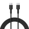 cavo usb aukey cb-cd45 usb-c/c 60w 0.9m nero [akaukkucbcd45bl]