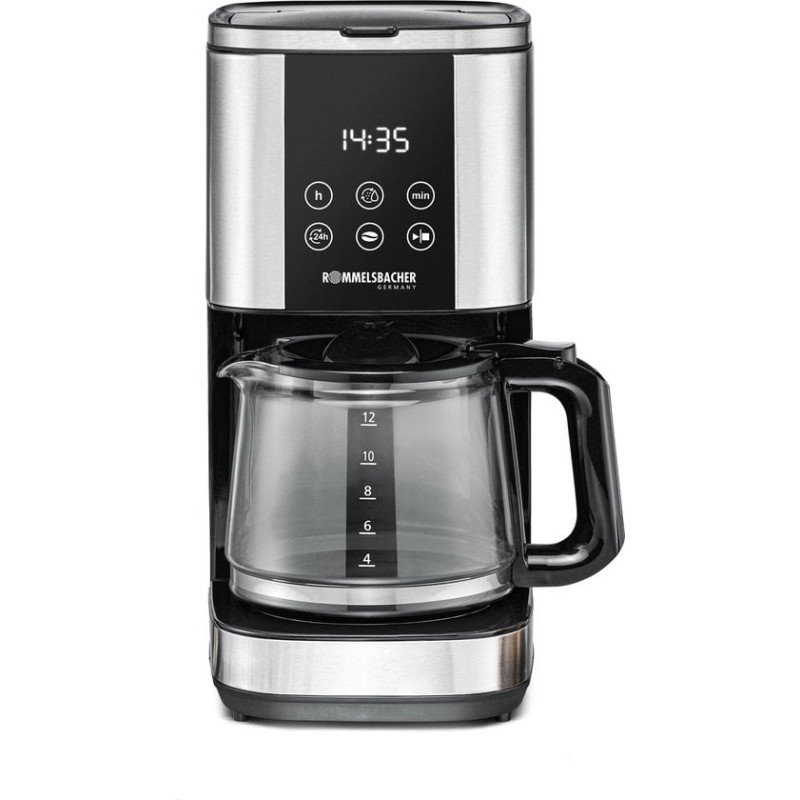 macchina da caffe' rommelsbacher acciaio inossidabile nero [fkm
