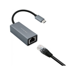 adattatore rj45 usb-c qoltec ethernet 1000mb/sec custodia in