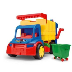 giocattolo wader giant gigantesco camion della spazzatura multicolore