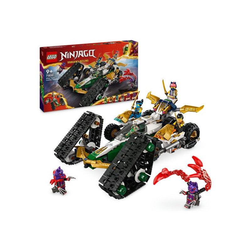 lego ninjago 71820 cingolato del team ninja con 6 minifigurine 576pz