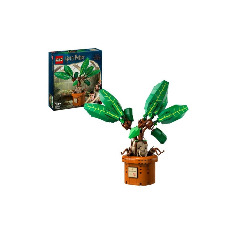 lego harry potter 76433 mandragola 25.8x28x7.5cm 579pz