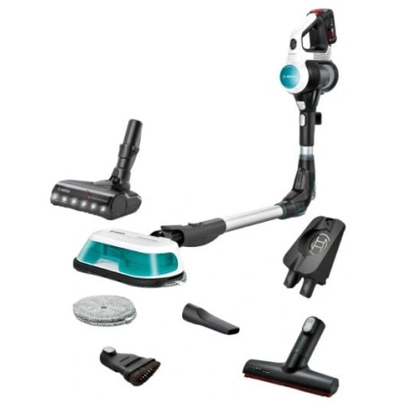 aspirapolvere bosch bcs71hyg1 unlimited7 prohygienic aqua 18v bianco