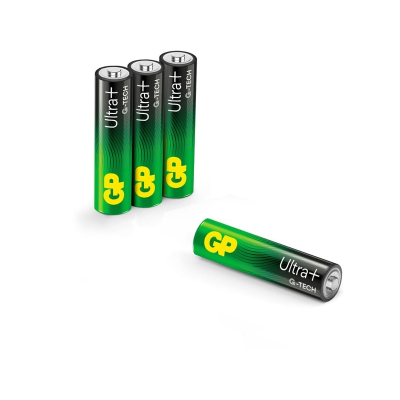 pile alcaline gp batteries ultra plus aaa micro lr03 1.5v 4pz [gpulp24a985c4]