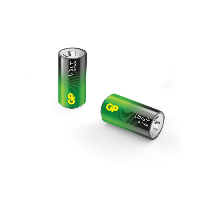 pile alcaline gp batteries ultra plus c baby lr14 1.5v 2pz [gpulp14a654c2]