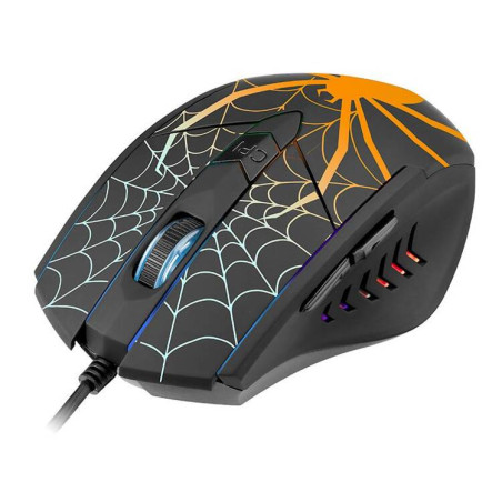 mouse tracer gaming gamezone black widow con fili ottico 1600dpi