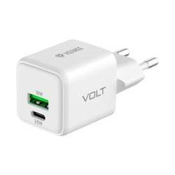 caricatore di rete yenkee yacg38 usb c/a 20w/18w 3a bianco