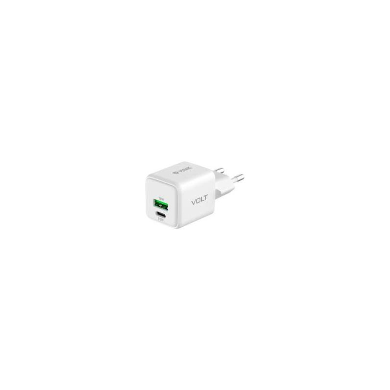 caricatore di rete yenkee yacg38 usb c/a 20w/18w 3a bianco
