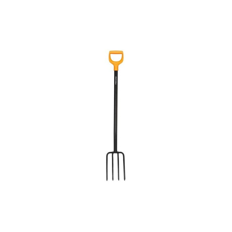 forcone da giardino fiskars solid 1070673 arancione/nero [qrfisar10706730]