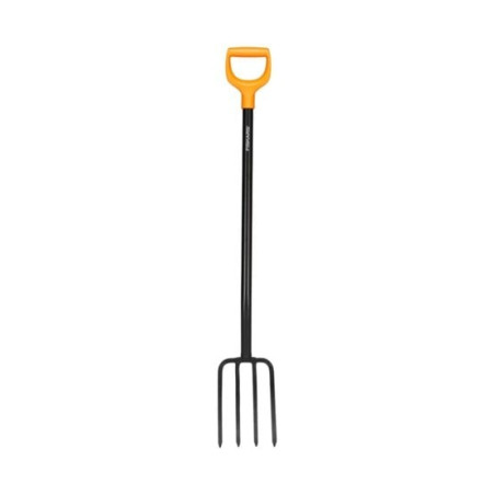 forcone da giardino fiskars solid 1070673 arancione/nero [qrfisar10706730]