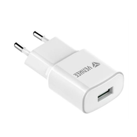 alimentatore da rete yenkee yac 2013wh usb-a 12w 2.4a bianco