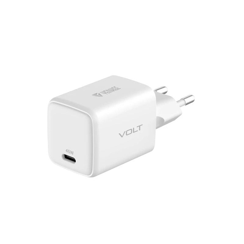 alimentatore da rete yenkee yac g45 usb-c 45w 3a bianco [azyenulyacg45wh]