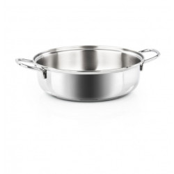 Tegame acciaio barazzoni 2 manici cm.24