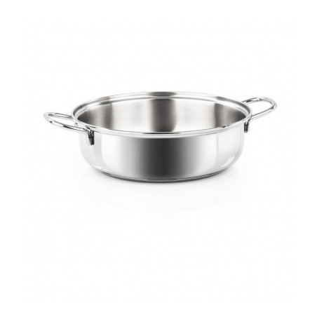 Tegame acciaio barazzoni 2 manici cm.24