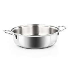 Tegame acciaio barazzoni 2 manici cm.28