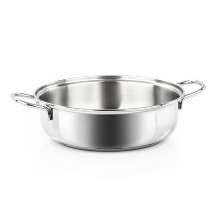 Tegame acciaio barazzoni 2 manici cm.28