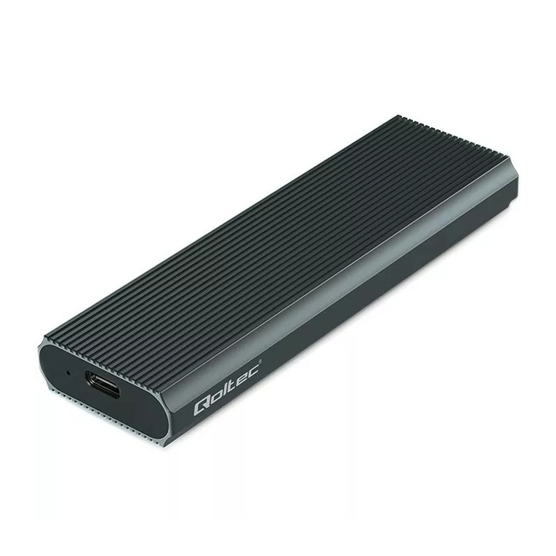 custodia per ssd qoltec 4tb m.2 nvme usb 3.1 grafite [aiqolo000052630]