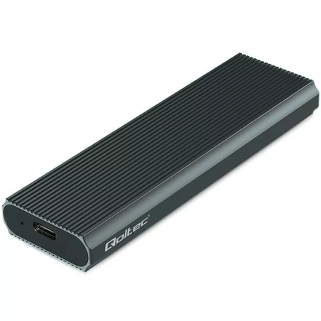 custodia per ssd qoltec 4tb m.2 nvme usb 3.1 grafite [aiqolo000052630]