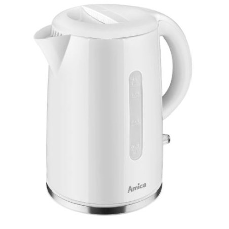 bollitore elettrico amica kf1001 1.7l/2200w bianco [hkamiczkf100100]
