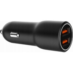 caricabatterie da auto gembird usb qc3.0 36w nero [asgemlu00000008]