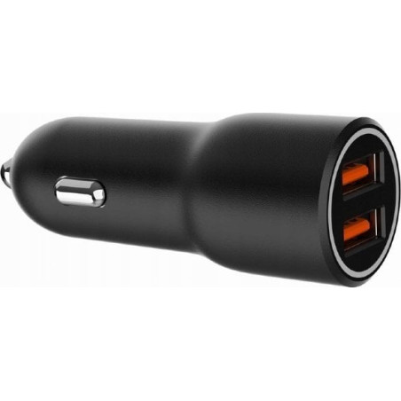 caricabatterie da auto gembird usb qc3.0 36w nero [asgemlu00000008]