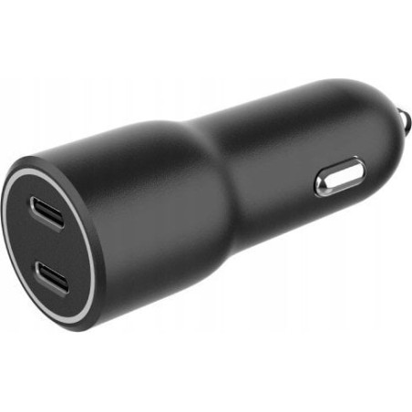 caricabatterie da auto gembird usb tipo c 40w nero [asgemlu00000010]