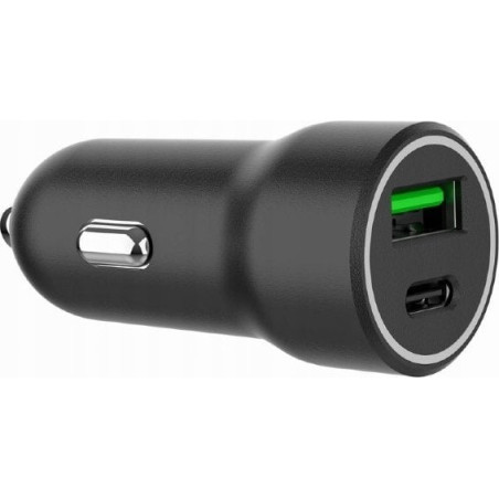 caricabatterie da auto gembird usb tipo c 20w nero [asgemlu00000007]