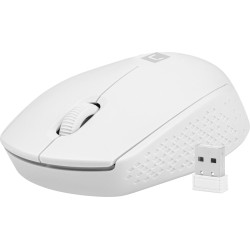 mouse natec stork ottico/destro/wireless/1600dpi/3 pulsanti/bianco