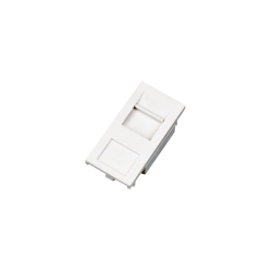 adattatore alantec 22.5x45 per modulo keystone 1xrj-45 bianco