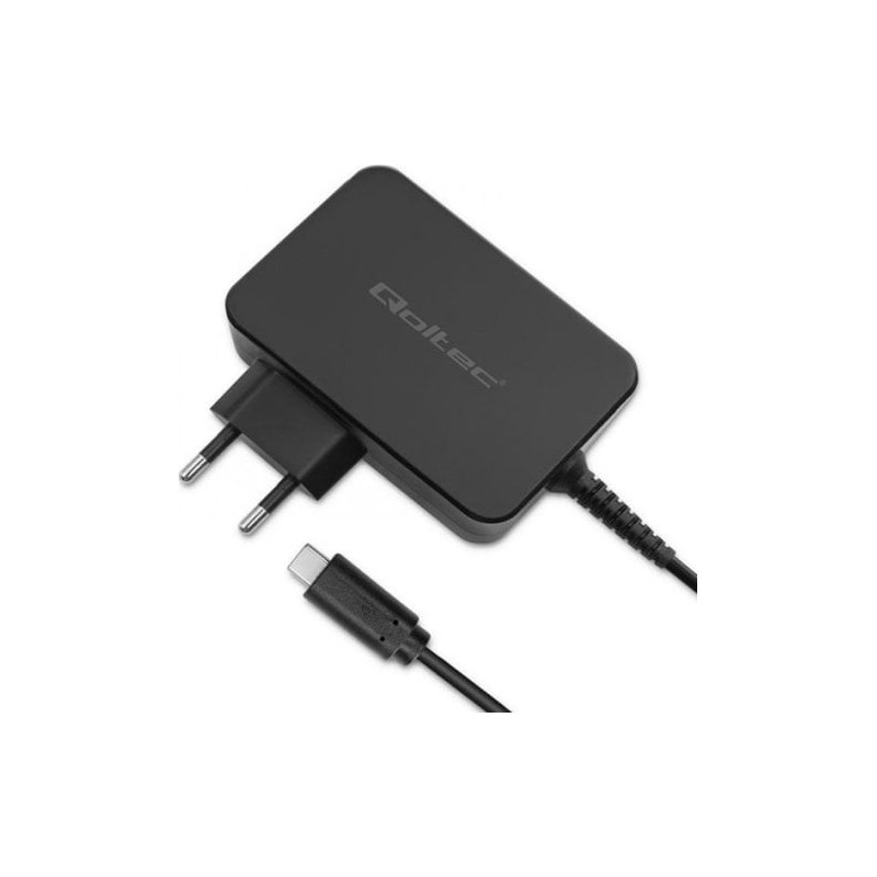 caricabatterie rapido qoltec pd 120w turbo 5-28v/3-4.5a/usb-c/nero