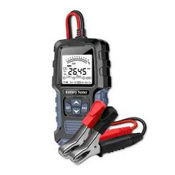 tester batterie digitale qoltec 12v/24v con display lcd nero/blu