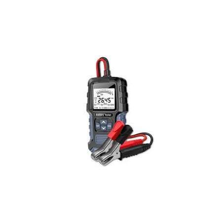 tester batterie digitale qoltec 12v/24v con display lcd nero/blu