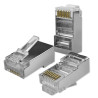 connettore modulare qoltec rj45 passante cat5e ftp 100-pezzi