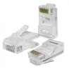 connettore modulare qoltec rj45 passante cat6 utp 100-pezzi [akqolksaw054544]