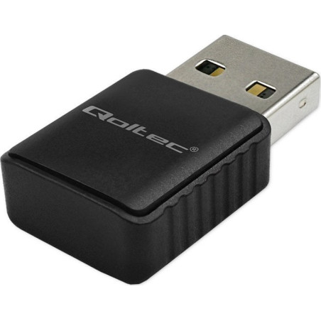 scheda di rete esterna qoltec wireless wifi 2x2dbi 1300mbps win11