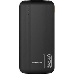 batteria portatile awei p20k powerbank usb tipo c 10000mah nero [azaweuapawe0209]