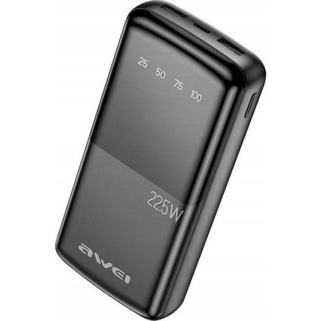 batteria portatile awei powerbank p13k 22.5w 20000mah nero [azaweuapawe0210]