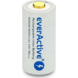 batteria ricaricabile everactive 16340 li-ion 650mah/3v bianco
