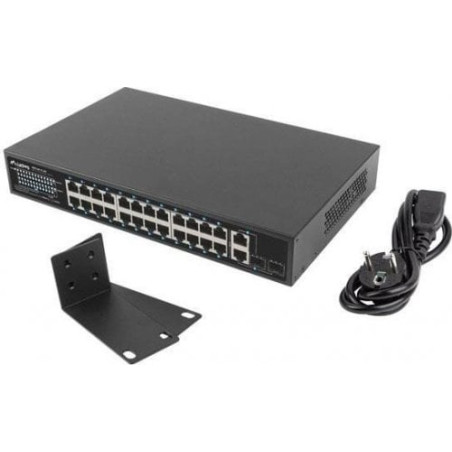 switch lanberg rsfe-24p-2c-250 non gestito 24 porte gigabit