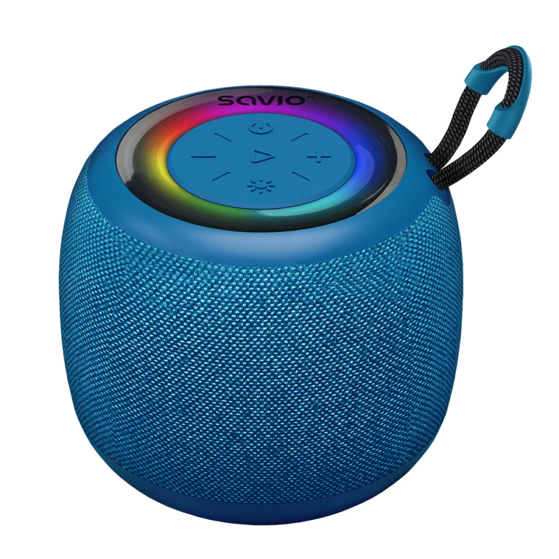 altoparlante savio bs-042 wireless bluetooth 5w ipx4 blu [ugsaobsavibs042]