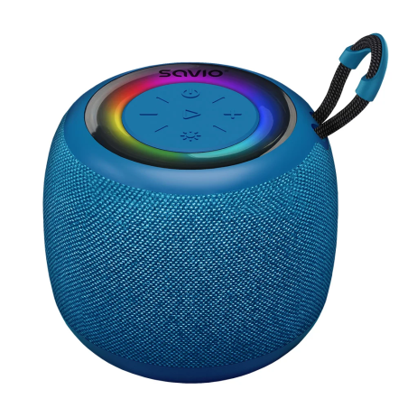 altoparlante savio bs-042 wireless bluetooth 5w ipx4 blu [ugsaobsavibs042]