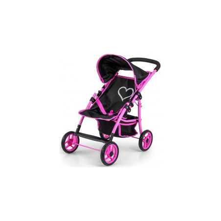 passeggino milly mally natalie per bambole rosa/nero [ylmlmw0uc028772]