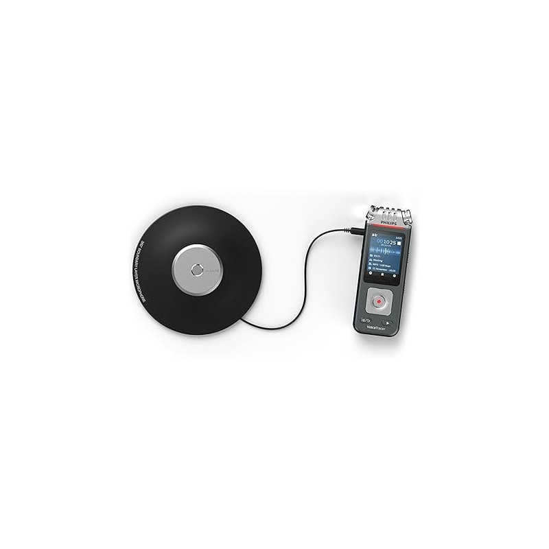 registratore vocale philips dvt8115 8gb con microfono grigio [ubphiddvt811500]