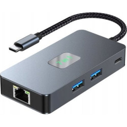hub usb tb 7in1 tipo c/hdmi/pd/sd/tf/argento/nero [aktbxva7w1uhprj]