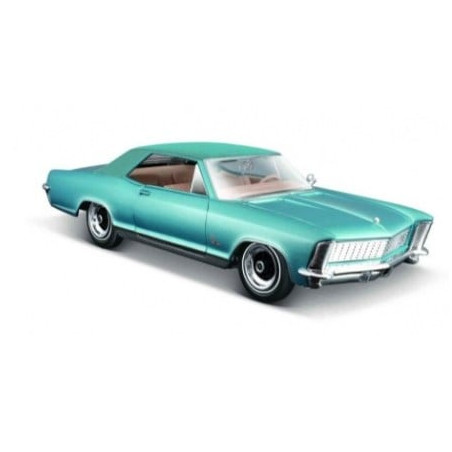 modellino maisto buick riviera 1965 1/24 blu [jomstpkcci12147]