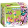blocchi di costruzione wader kids blocks rosa 50pz [wpwdrm0u9041297]