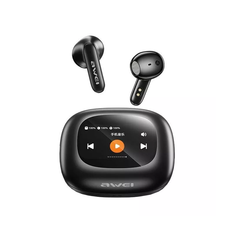 auricolari awei tp97 wireless/bluetooth 5.4 nero [atawehbtawe0225]