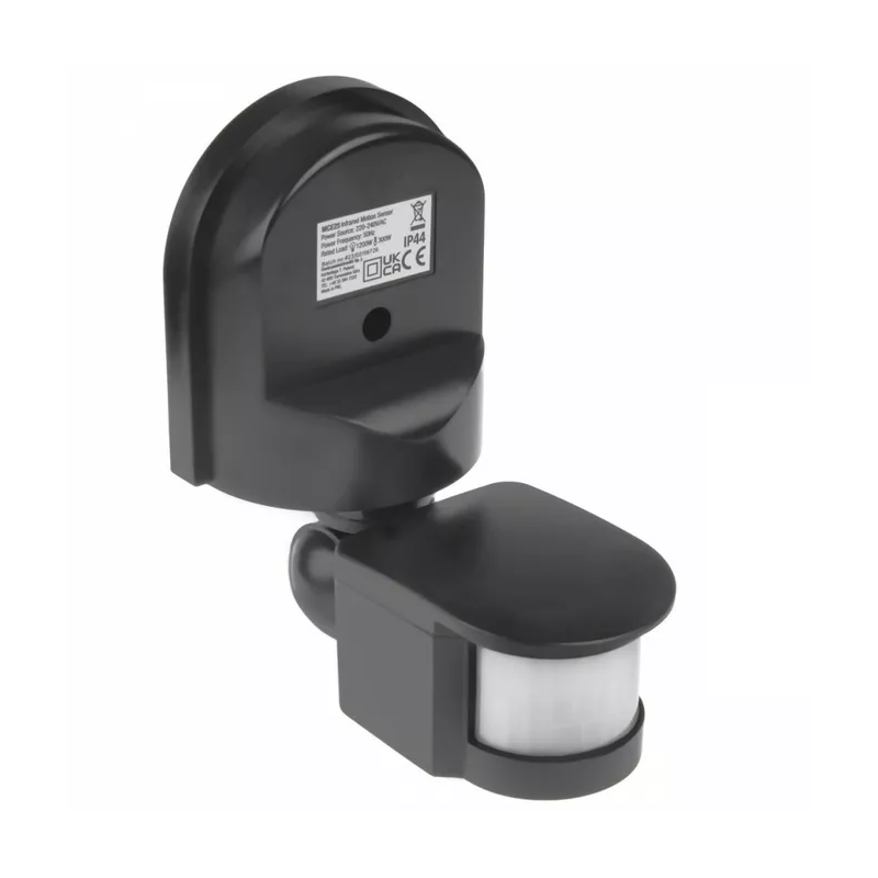 sensore di movimento maclean mce25gr ad infrarossi ip44 300w/1200w